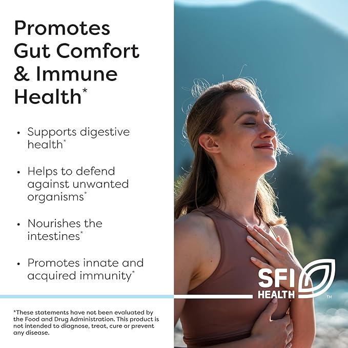 Klaire Labs SFI Health Ther-Biotic Complete - 25 Billion CFU Gut Probiotics for Women and Men - Hypoallergenic 12 Strain Probiotic Capsules for Digestive Health and Immune Support (120 ct)