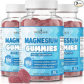 Magnesium Gummies - Calming Anti-Stress Gummies Magnesium Supplement for Adults and Kids Vegan Gelatin-Free Gluten-Free Non-GMO Delicious Natural Raspberry Flavor- 180 Count - by New Age