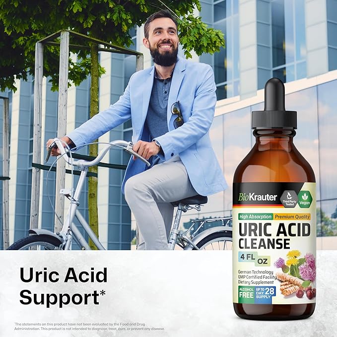 BIO KRAUTER Adrenal Support Tincture 4 Fl. Oz. &amp Uric Acid Support Tincture 4 Fl. Oz.