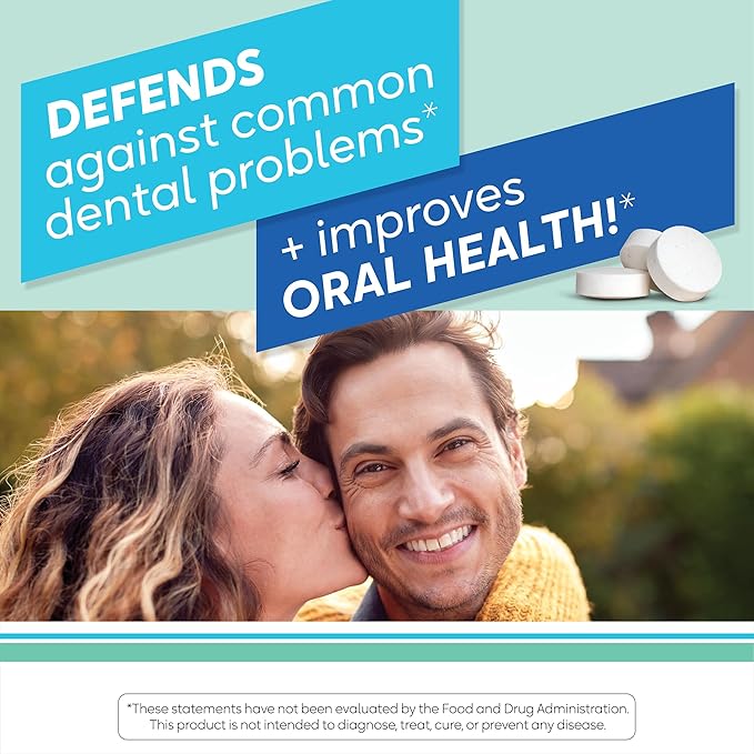 BioGaia Prodentis | Dental Probiotic Lozenges | Promotes Healthy Gums &amp Teeth | Defends Against Dental Problems | Replenishes Oral Microbiome | Improves Oral Health | Mint Flavor | Pack of 5