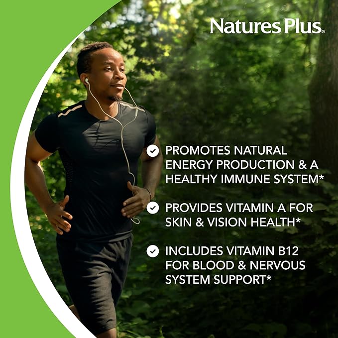 NaturesPlus Ultra One Daily Iron Free - 90 Fast-Acting Capsules - Multivitamin &amp Mineral with Beta Carotene - Vegan Gluten Free - 90 Servings