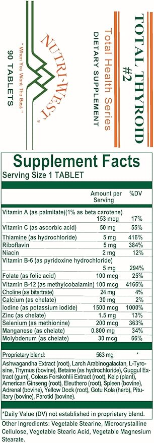 Nutri-West - Total Thyroid #2 90 ct
