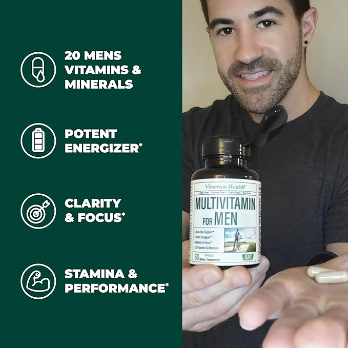 Vegan Glucosamine Chondroitin MSM Joint Support Supplement &amp Complete Multivitamin for Men