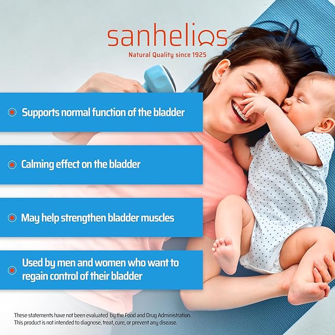 Sanhelios Curbita Bladder Caps Pumpkin Seed Oil 1000mg - Healthy Bladder Function Support Supplement for Men &amp Women - Non-GMO Sugar-Free Preservative-Free Gluten-Free - 60 Capsules - 2 Pack