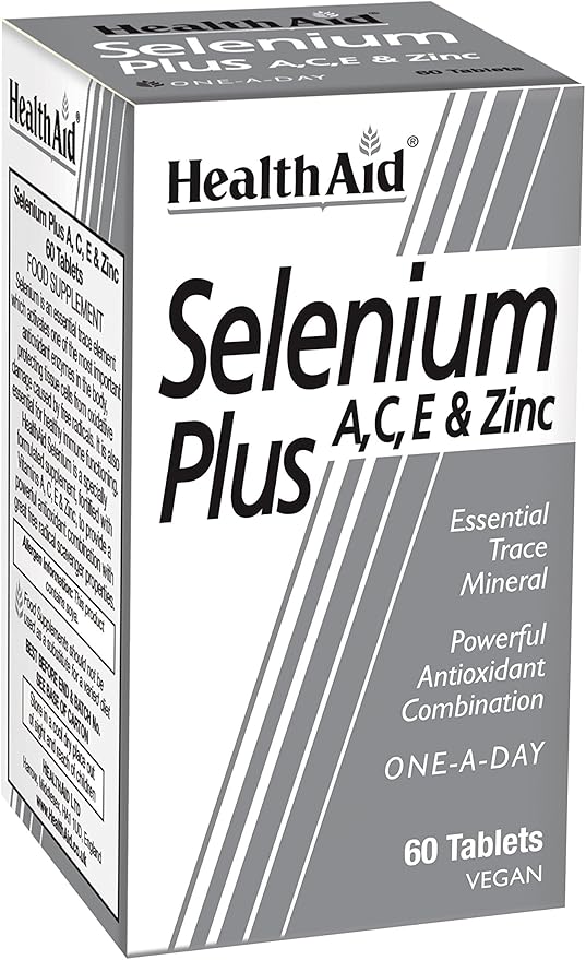 Health Aid Selenium Plus (Vitamins A C E &amp Zinc) 60 Tablets