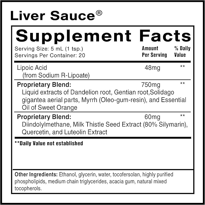 Quicksilver Scientific PushCatch Liver Detox Cleanse - 2 Piece Kit with Ultra Binder (Packets) &amp Liver Sauce (Liver Support Supplement with Milk Thistle Extract) to Support GI Detox &amp Toxin Bi