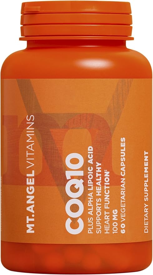Mt. Angel Vitamins CoQ10 100mg Plus Alpha Lipoic Acid Superior Absorption Natural Supplement Form of Coenzyme Q10 with ALA 30 Vegetarian Capsules