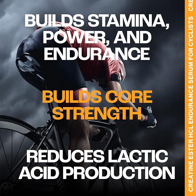 MMUSA Cyclist-Optimized Creatine Serum. Amplifies Cycling Sports Performance Boosts Nitric Oxide Levels Stamina Energy Endurance &amp Focus. Fights Fatigue &amp Lactic Acid Build Up. Cherry 5.1