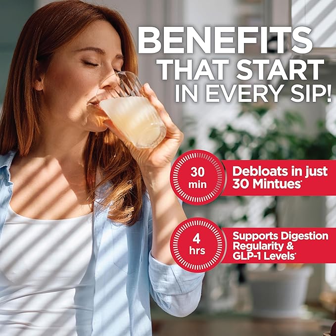 DietWorks GLP-1 Booster – Daily Companion Drink Mix with 6g Prebiotic Fiber Probiotics Collagen &amp Creatine – Supports Gut Health Hydration Energy &amp Wellness – Lemon Lime Flavor 30 Serving