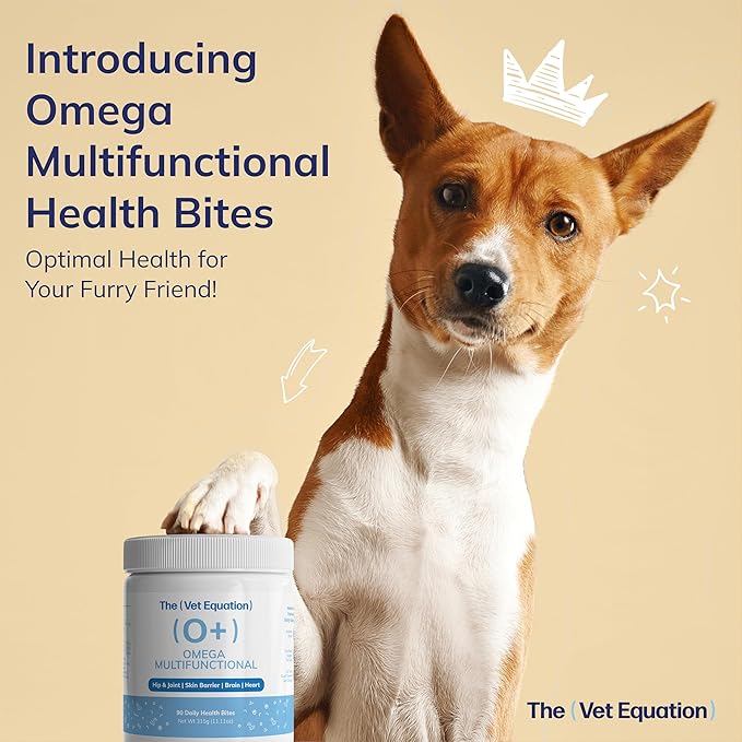 Omega Multifunctional for Dogs – Duck-Flavored 90 Chews – with Marine Sourced Omega-3s – Supports Joint Skin Coat &amp Immune Health