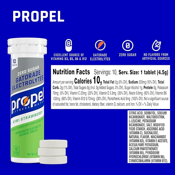 Propel Fitness Water Tablets Kiwi Strawberry 80 Count