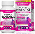Probiotics for Women 50 Billion CFU – 10 Strains + Prebiotics for Vaginal Health Digestive Gut PH Balance and Immune Health – Delayed Release Capsules Non-GMO Vegan Support Nutrient Absorption