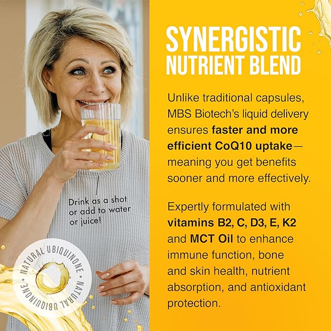 Liquid CoQ10 120mg of Bioavailable Ubiquinone for Superior Absorption. Support Heart Bone and Skin Health with a Natural Antioxidant. 35 Servings in a Convenient 17 oz Bottle.