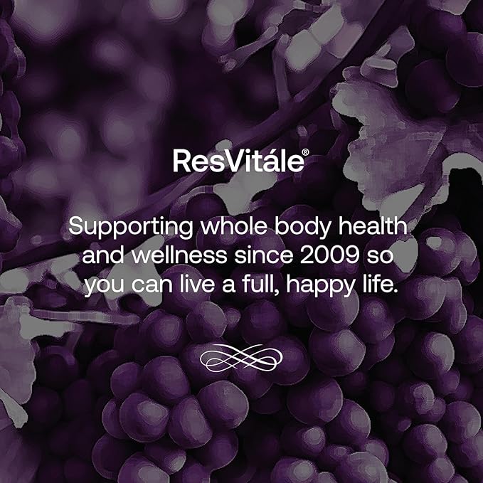 ResVitále Resveratrol + NAD &amp Miricell 1000 mg - Advanced Antioxidant Support for Brain Heart Energy &amp More - 30 Veggie Capsules (30 Servings)