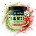 Clean BCAA - 2:1:1 Food Sourced BCAAs Powder &amp Coconut Water Electrolytes Recovery &amp Amino Energy Supplement - Award Winning Vegan Amino Acid Supplement - 30 Servings - Watermelon