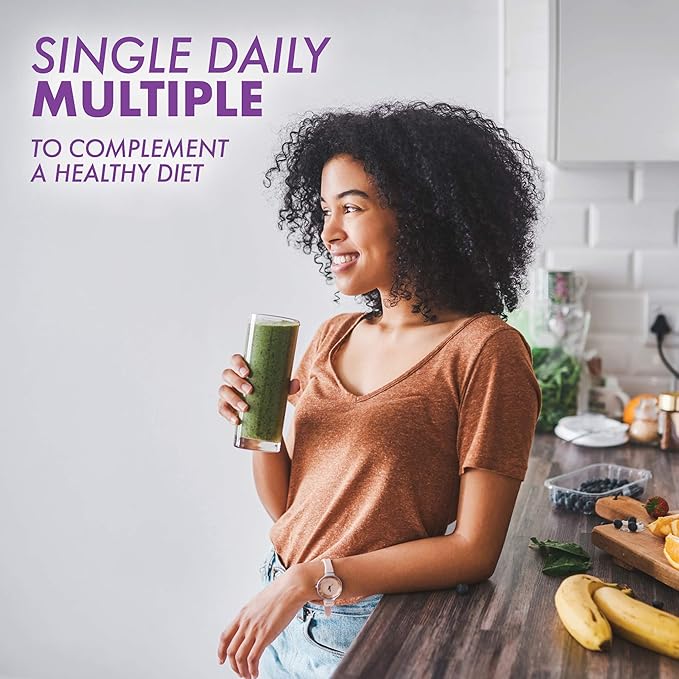 Bluebonnet Nutrition Mult One (with Iron) Daily Nutritional Support* Vegetarian Friendly Kosher Certified Gluten-Free Dairy-Free 60 Vegetable Capsules 60 Servings