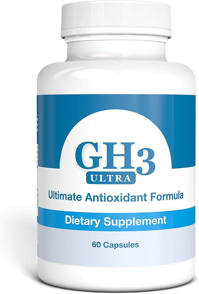 Nattura G-H3 Ultra Ultimate Antioxidant Formula - New Improved Anti-Aging Complex (Ginkgo Biloba R-Alpha Lipoic Acid Coenzyme Q10 Acetyl L-Carnitine Vitamin B6) - 60 Caps