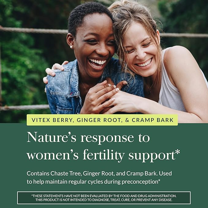 Gaia Herbs Fertility Support - Supplement with Hormone Balance Support for Women with Traditionally Used Chaste Tree* - 60 Vegan Liquid Phyto-Caps (30 Servings)