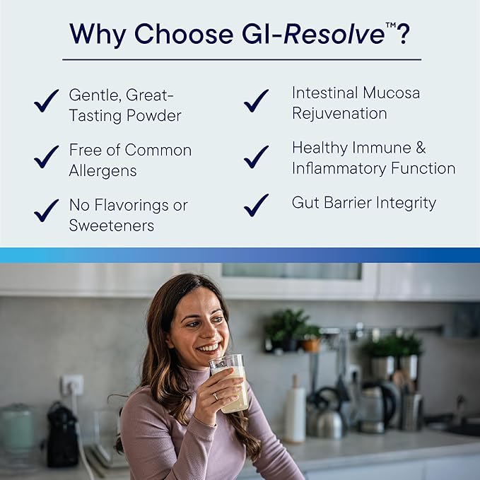 Biotics Research GI Resolve™ Advanced L-Glutamine Powder Formula for Gut Lining Support &amp Healing - Optimal Gastrointestinal Function - Premium 7-Ingredient with Zinc Carnosine &amp Botanicals- 6