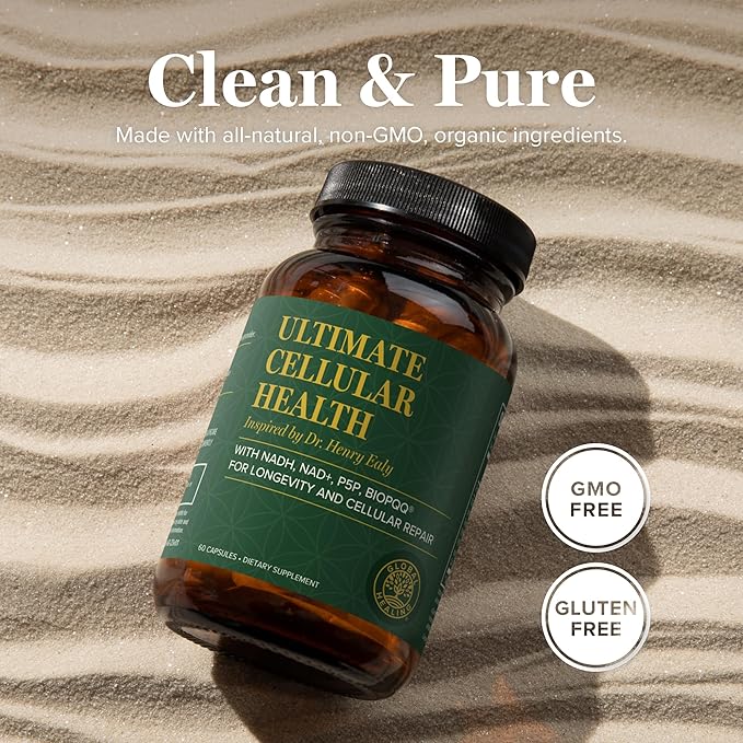 Global Healing Center - Ultimate Cellular Health - NAD Supplement for Women &amp Men Cellular Repair Includes Resveratrol for Anti-Aging Supports NAD Plus Alternative to Nicotinamide Riboside