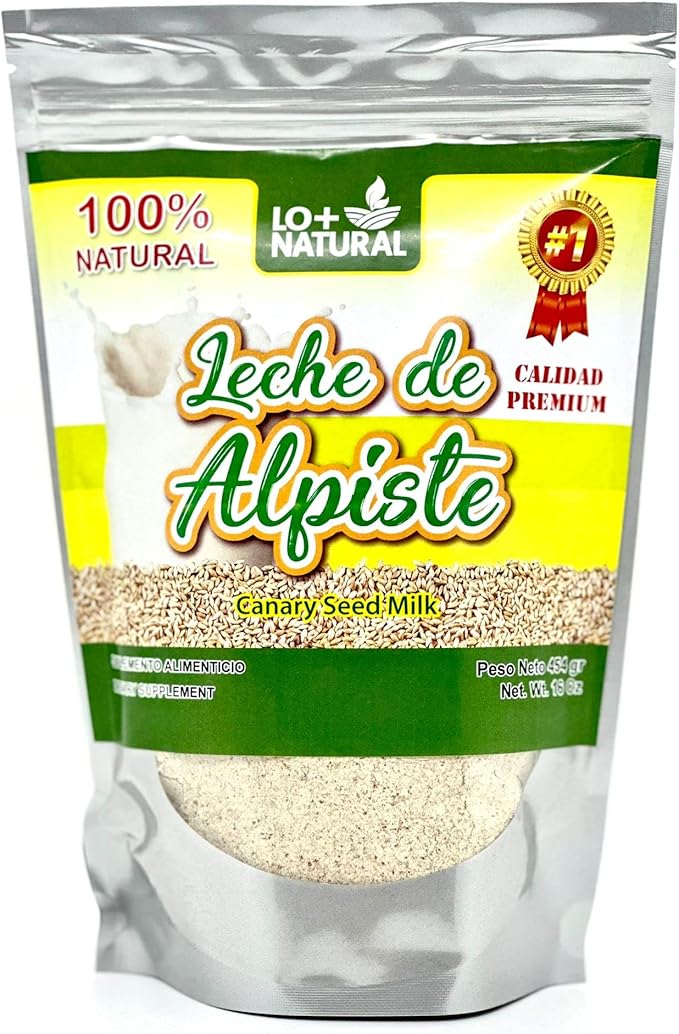 Leche de Alpiste (16oz) Canary Seed Milk / 100% Natural Suplemento Alimenticio 1 Unit