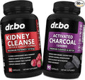 DR. BO Kidney Cleanse Detox &amp Activated Charcoal - Natural Cranberry &amp Uva Ursi Extract to Support Kidneys Bladder &amp Urinary Tract Health - Coconut Charcoal Pills for Stomach Gas &amp Bl