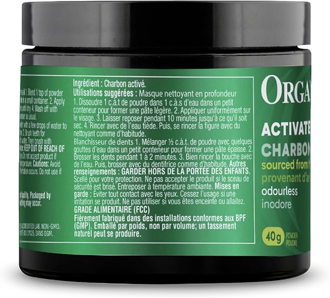ORGANIKA Activated Charcoal Powder 40 GR
