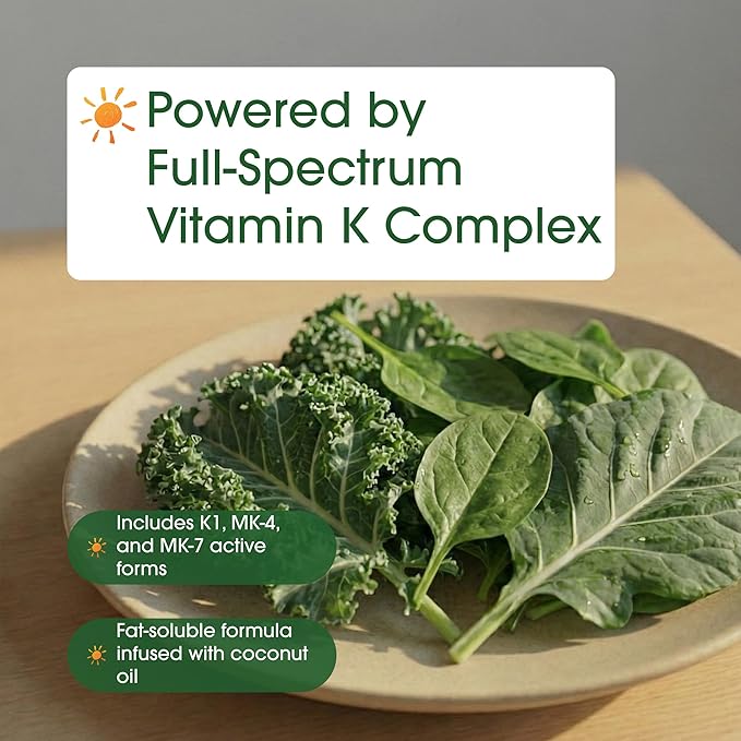 NatureBell Vitamin K Complex - 300 Softgels - Delivers 2600mcg Vitamin K - Full Spectrum Bone &amp Heart Health Support Supplement - High Absorption K1 &amp K2 MK-4 &amp MK-7*