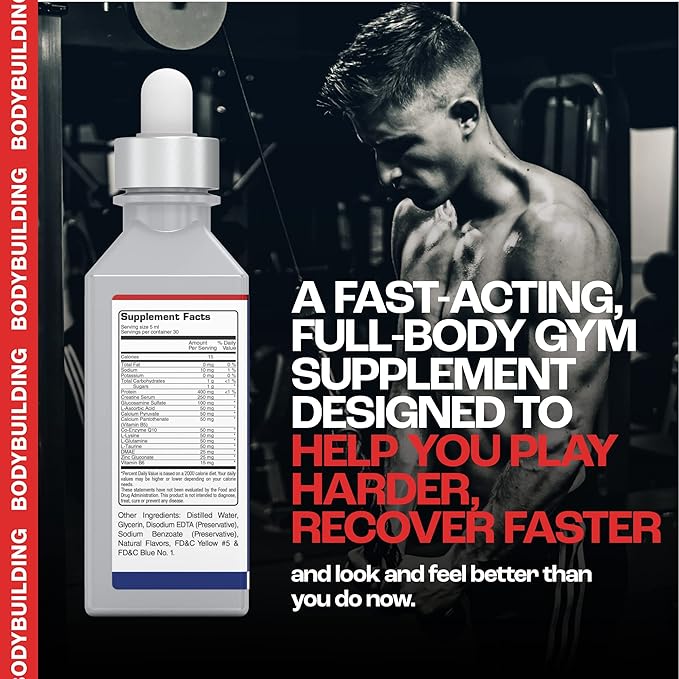 Men's Immune System Vitamin C Antioxidants Zinc Health Exercise Fitness Creatine Calcium Stress Buster Energy Boost Mood &amp Focus L-Glutamine L-Lysine L-Taurine. Rapid Absorption. Che