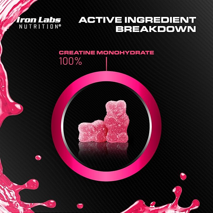 Muscle Gummy Bundle - Creatine Monohydrate Gummies &amp Testo Gummies for Men - Advanced Bundle