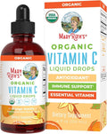 MARYRUTH'S Organic Vitamin C Supplement | Liquid Vitamin C Liquid Drops for Adults &amp Kids | Immune Support Supplement for Overall Health | Vegan | Non-GMO | Gluten Free | 4 Fl Oz