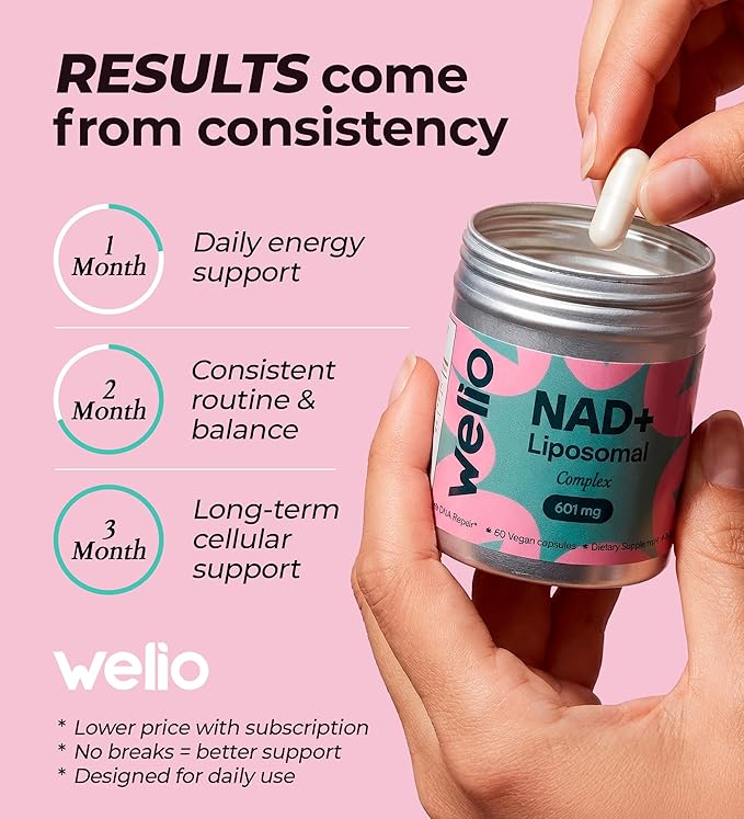Liposomal NAD Supplement 601mg | Third-Party Tested High Purity NAD+ | Anti-Aging &amp Cellular Health | NMN Supplement Alternative | Advanced NAD+ Supplement for Women &amp Men – 60 Capsules