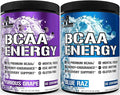 Evlution Replenishing BCAAs Amino Acids Powder for Pre &amp Post Workout (Grape and Blue Raz 30 Servings Each)