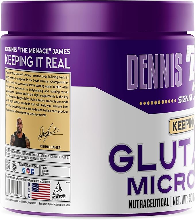 DENNIS JAMES Signature Series Glutamine Micronized | 60 Serving 300g