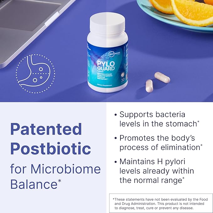 Microbiome Labs MegaSporeBiotic Spore-Based Probiotics (60 Capsules) + PyloGuard Postbiotic L. reuteri DSM 17648 Supplement to Promote The Body’s Process of Elimination (30 Capsules) - 2 Products