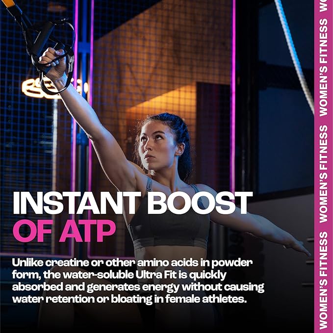 Creatine for Women Athletes Burn Fat Pre-Workout Fitness Instant Energy Muscle Tone Aerobics Endurance Cycling Running &amp Stamina. Muscle Without Bulk Amino Acids Vitamins. Cherry