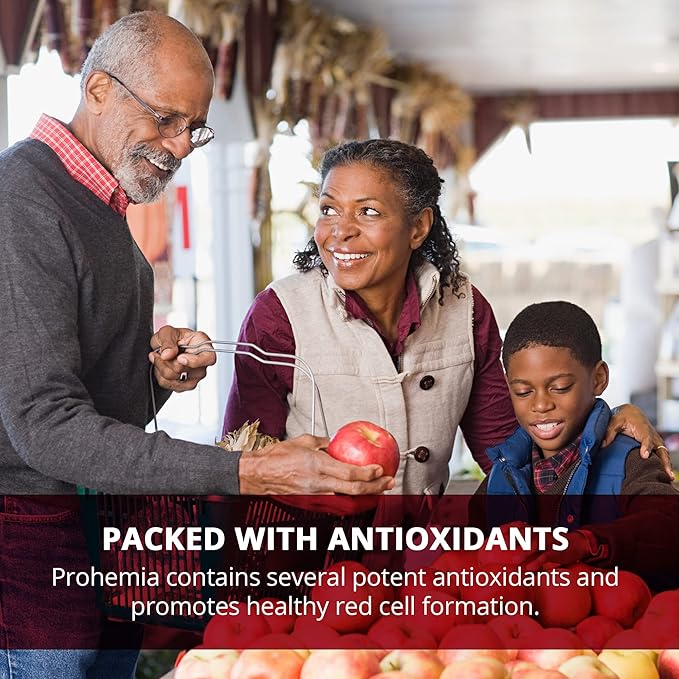 Natural Blood Builder Iron Supplement and Support for Healthy RBC &amp Oxygen Levels and Red Blood Cells Production for Women and Men - 60 Pills