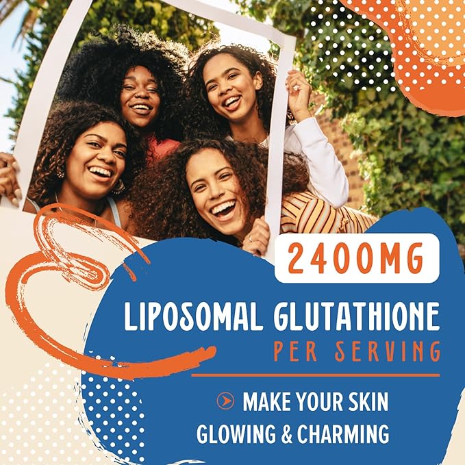 2400MG Liposomal Glutathione with Vitamin C Milk Thistle &amp Alpha-Lipoic Acid Master Antioxidants Pure Reduced L-Glutathione - Immune System Cell Repair Energy High Absorption 60 Softgels
