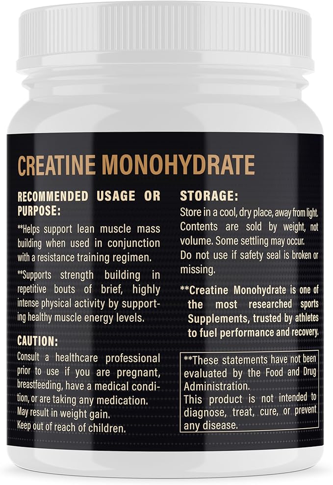100% Pure Creatine Monohydrate Powder Canada-Made 1000 g (200 Servings) Micronized Powder Muscle Growth Unflavored Ideal for Athletes &amp Fitness Enthusiasts Third party lab tested Vegan