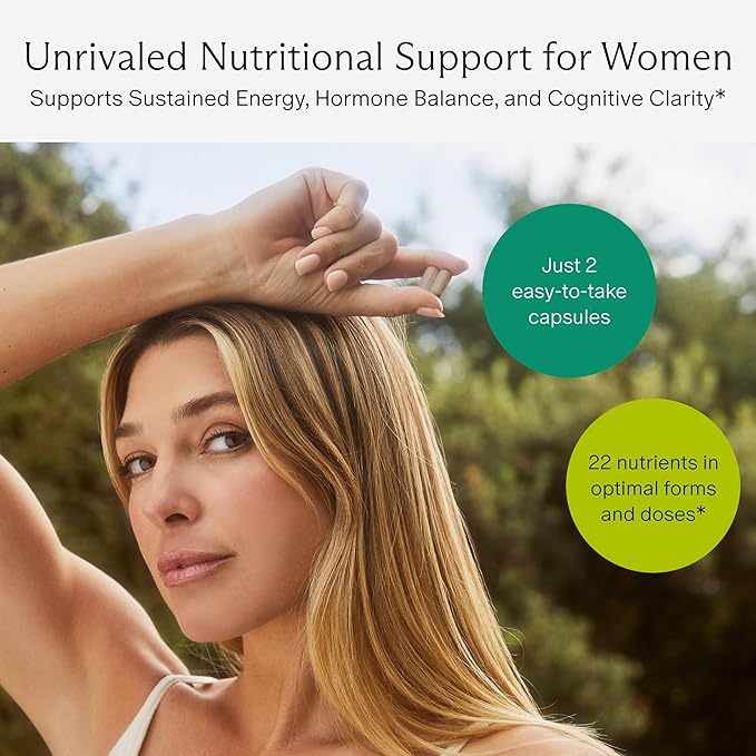 Needed. Multivitamin for Women with 22 Vitamins Minerals and Antioxidants - Daily Womens Multivitamin - Vitamin B12 B6 D3 4000IU Choline Biotin Magnesium Folate and More (60 Count)