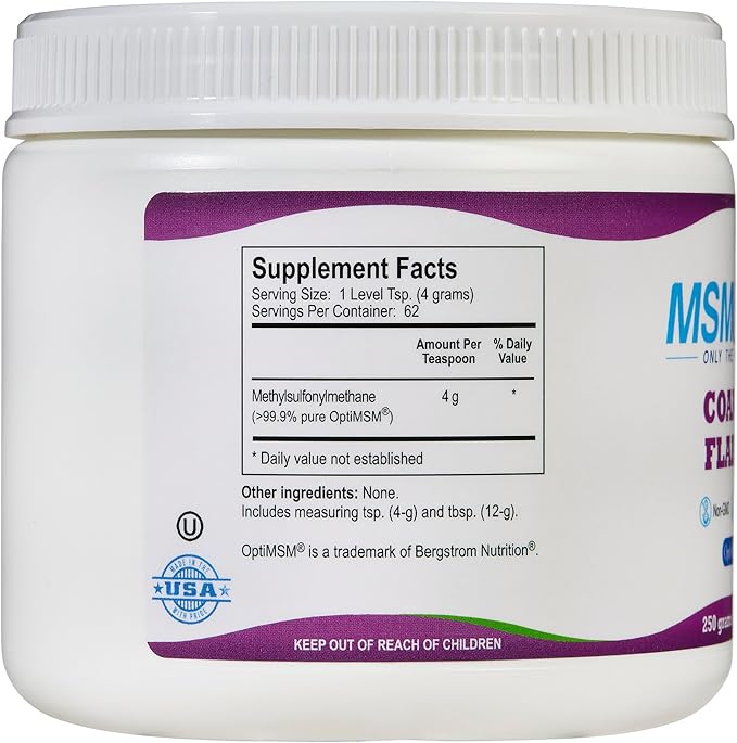 KALA HEALTH MSMPure Coarse Flakes 8.8 oz and Muscle &amp Joint Cream 2oz Bundle
