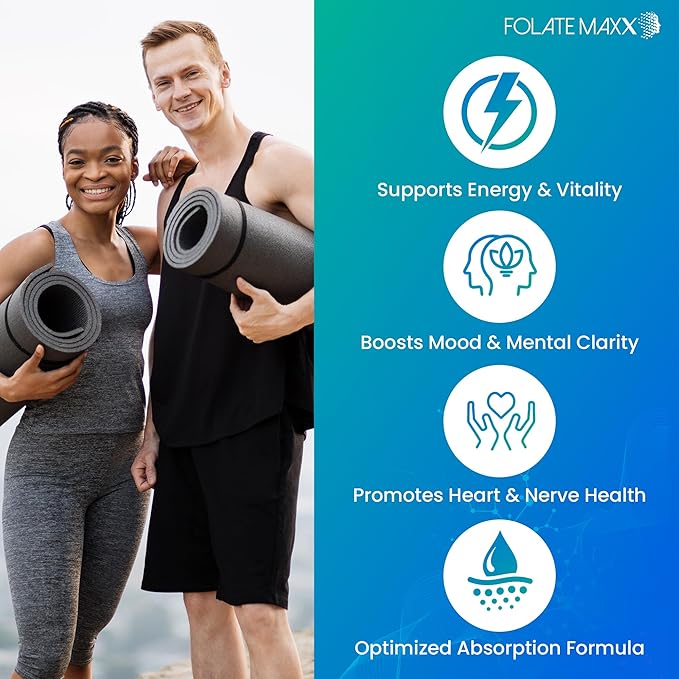 L Methylfolate 7.5mg – Methylfolate Supplement for Women &amp Men – High Potency Methylated Vitamin B9 5-MTHF for Energy Mood &amp Focus – Non-GMO Gluten-Free 90 Capsules (3-Month Supply)