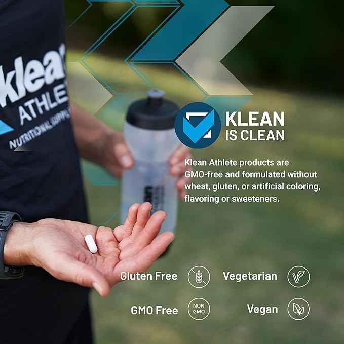 Klean ATHLETE Klean Calcium Citrate - for Bone Health &amp Density - Bone Support for Sports* - Gluten Free Vegan &amp Non-GMO - 120 Capsules