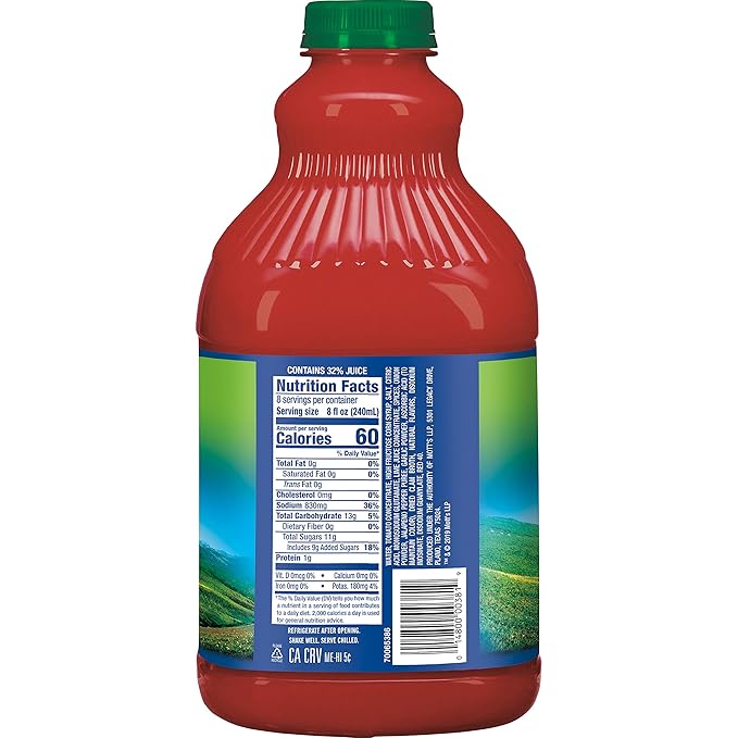 Clamato Limon Tomato Cocktail 64 fl oz bottle (Pack of 8) Zesty Citrus Mixer Authentic Flavor Perfect Mixer for Micheladas and Bloody Mary Drinks and other Cocktail Spirits