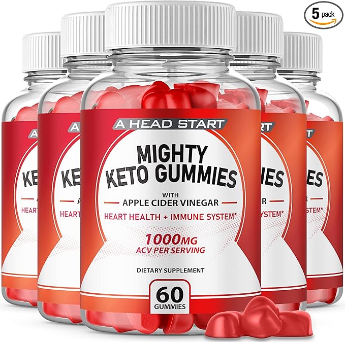 IDEAL PERFORMANCE (5 Pack) Mighty Keto Gummies Mighty Keto ACV Gummies (300 Gummies)