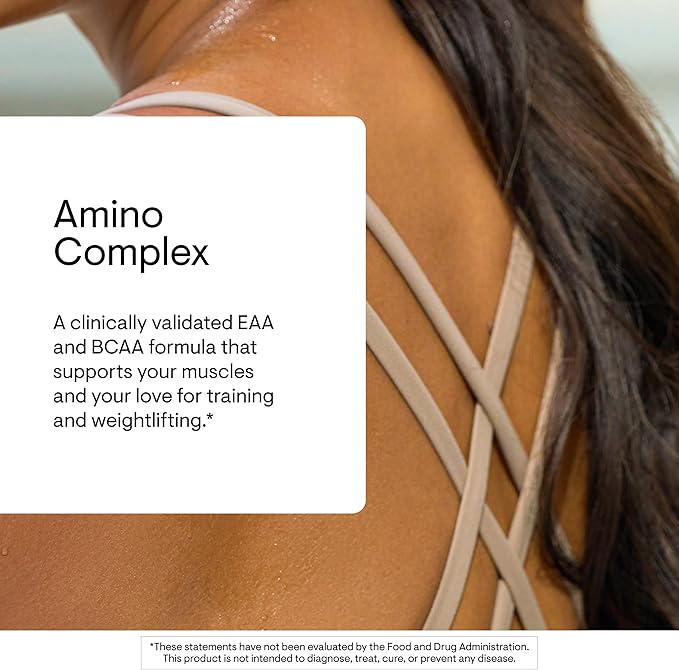 THORNE - Amino Complex - Clinically-Validated EAA and BCAA Powder for Pre or Post-Workout - Promotes Lean Muscle Mass &amp Exercise Recovery* - Berry - NSF Certified for Sport - Dairy-Free - 30 Servi
