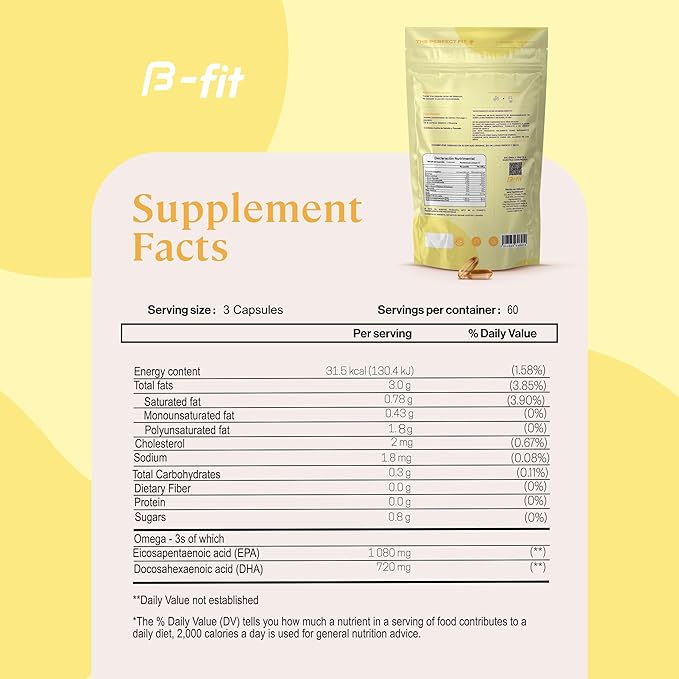 B-FIT B Inositol Balance + Omega 3 Bundle – Myo-Inositol &amp D-Chiro 40:1 with Folic Acid – Berry Flavor Powder – Fish Oil 1800 mg EPA &amp DHA