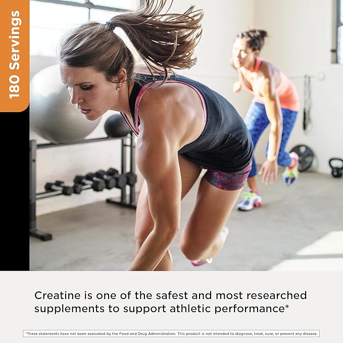 Designs for Health Creatine Monohydrate Powder - Unflavored Micronized Creatine Powder for Women &amp Men to Support Muscle Strength Exercise + Brain Health Pure Creatine Monohydrate 5g (180 Servin