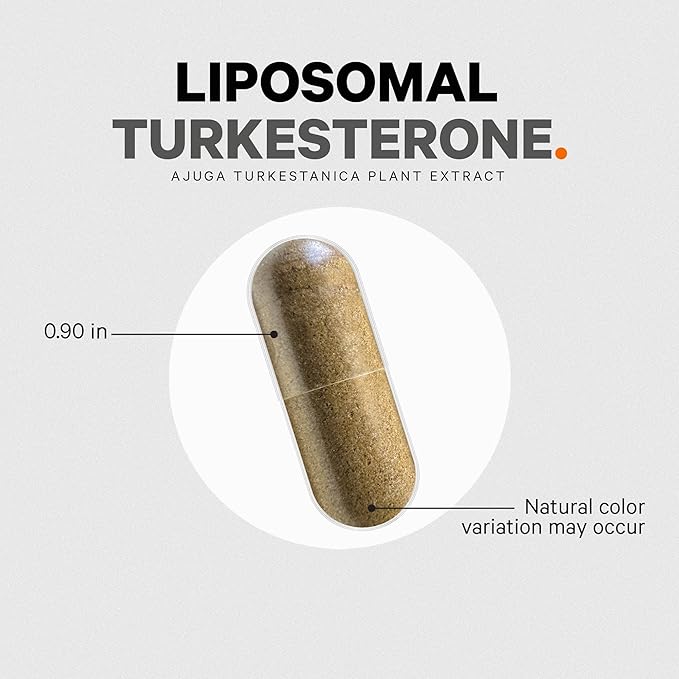 Codeage Turkesterone Supplement 4-Month Supply Hydroxypropyl-β-Cyclodextrin Liposomal Delivery Sports Pre &amp Post-Workouts Ajuga Turkestanica Vegan Gluten-Free Non-GMO - 120 Capsules