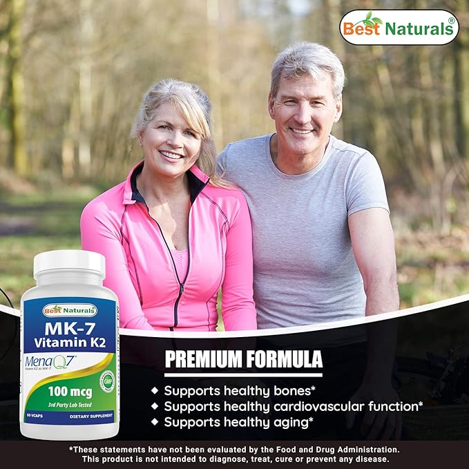 Best Naturals MK-7 100 mcg &amp Quercetin with Bromelain